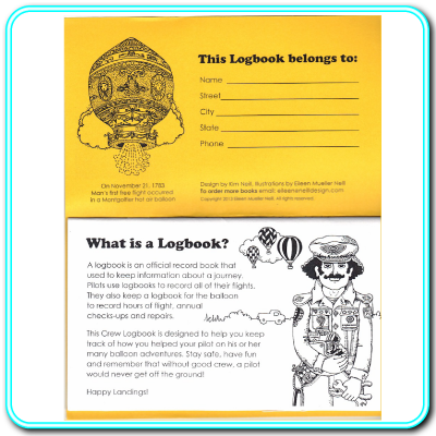 Jr. Balloonists log book